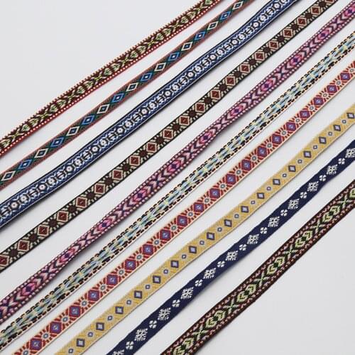 5 yards jacquard ribbon webbing DIY Clothing accessories handmade sewing accessories webbing Accessories 1cm