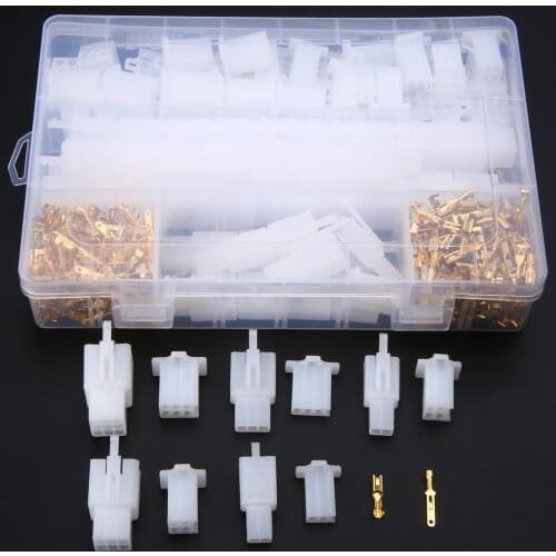 580pcs/set 2.8mm 2/3/4/6/9 Pin Wire Terminal Connector for Car Boat Motorcycle ATV Scooter Electrical Cable Connector Terminal