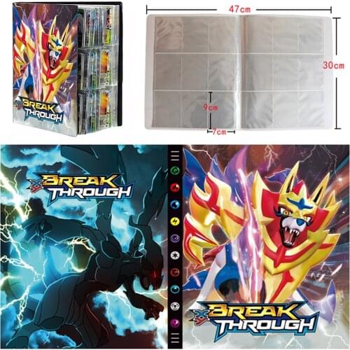 Large Capacity cards Album Book for Pokemon Top loaded List playing cards holder album Pokemon toys for 324 cards