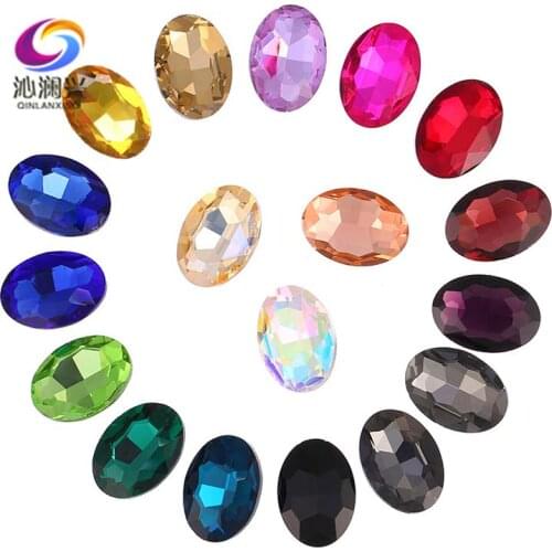 Free shipping Factory sales Oval shape pointback High quality Glass loose rhinestones,nail art/Diy/Clothing accessories