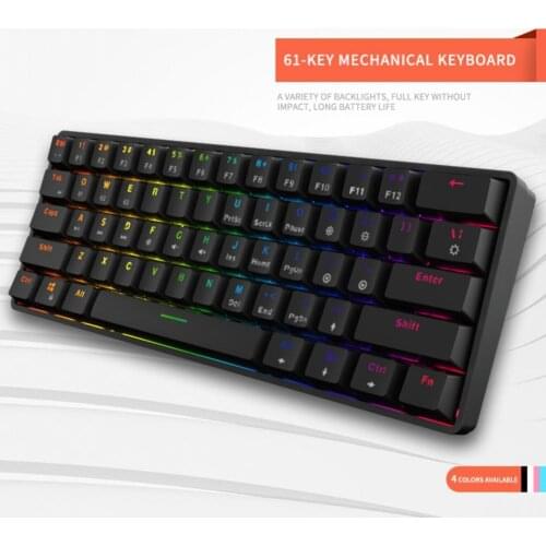 K28 Bluetooth-comatible 5.0 Wireless Keyboard Quick Response Ergonomic Type-C Bluetooth-compatible Gaming Mechanical Keyboard