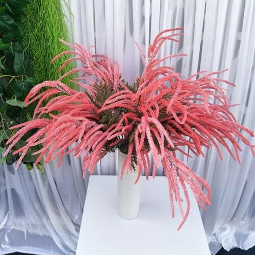 75cm30 Head Artificial Tropical Plants White Wedding Flower Plastic Flowers Arrangement Storefront Floral Party Home Vase Decor