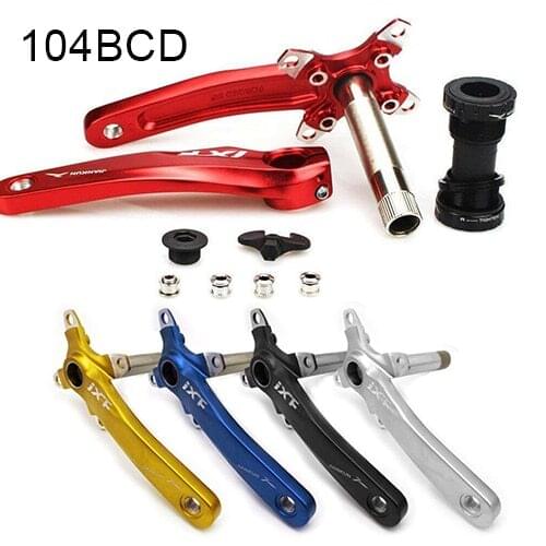 IXF bike Crankset 104BCD 170MM Arm Crank Mountain Bike with Bottom Bracket For 7/8/9/10/11S chainring Cycling Parts