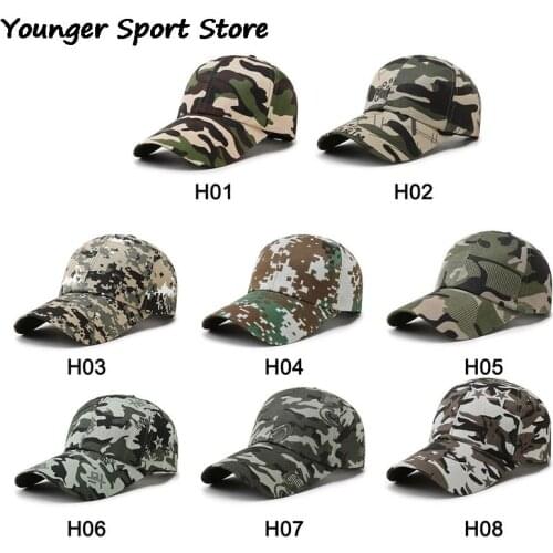 Camouflage Hat Outdoor Baseball Cap Sunscreen Duck Tongue Hat Snapback Caps Army Camo Hunting Hiking Hats Sport Cycling Caps