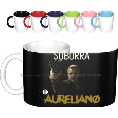 Suburra Ceramic Mugs Coffee Cups Milk Tea Mug Suburra Netflix Alessandro Borghi True Crime Gomorra Creative Trending Vintage