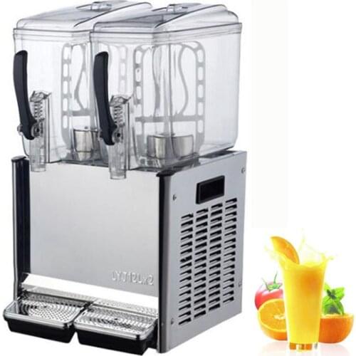 Commercial 2 tanks soft drink juice dispenser juice cooling making machine