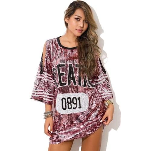 Jazz Dance Costumes Women Black Sequined Hip Hop Nightclub Sexy Bar Dj Female Singer Costume Girls Stage Outfit Sexy T-Shirt Top