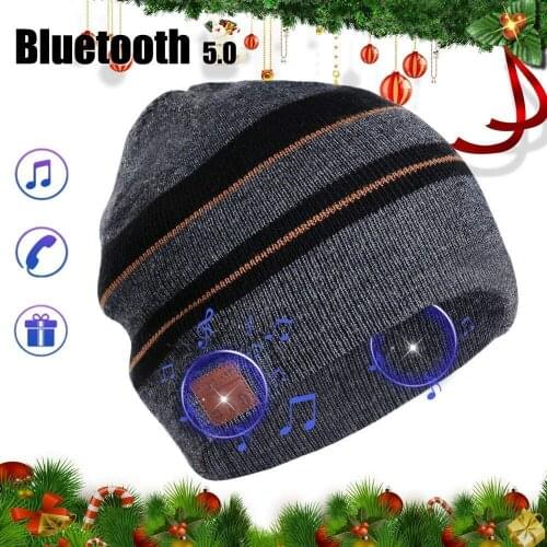 Best Christmas Gift Fashion Wireless Bluetooth Music Hat Cap Bluetooth Earphone Headphone Headset Speaker Mic Sport Knitted Hats