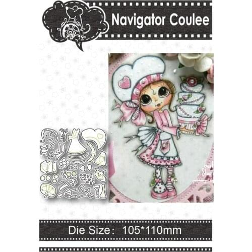 Metal cutting mold cake girl died of novice scrapbook cutting decorative stamps and stamping drawing craft supplies 2021 new