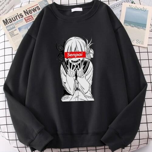 My Hero Academia Japan Anime Himiko Senpai Men Sweatshirt Hoodies 2021 Autumn Winter Hip Hop Casual Hip Hop Fashoin Pullover