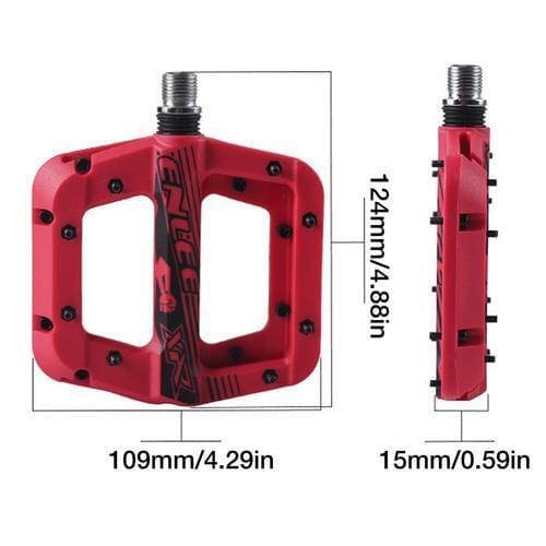 Mountain Bike Pedal MTB Pedals Bicycle Flat Pedals Nylon Fiber MTB Cycling Anti-skid Foot Pedal Sports Accessories