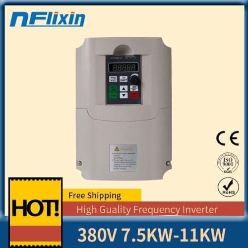 Frequency Converter For Motor 380V 7.5KW 3 Phase Input And Three Output 50hz/60hz AC Drive VFD Frequency Inverter