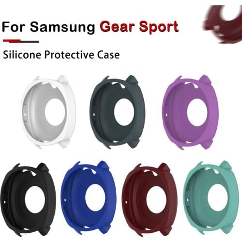 Silicone Case Cover For Samsung Gear Sport R600 Smart Watch Waterproof Scratch Dustproof Protective Shell For Samsung Gear Sport