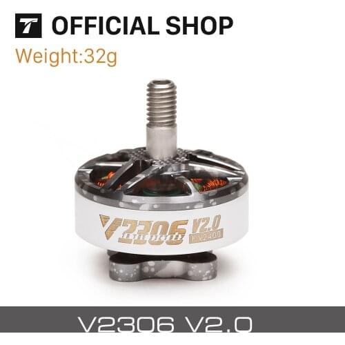 T-motor FPV V2306 V2.0 Brushless Motor KV1950/5-6S KV2400/4S For FPV Freestyle Version