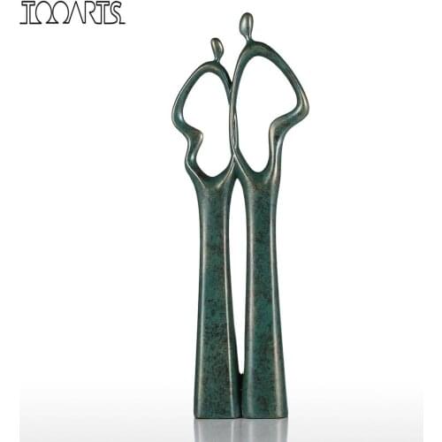 Tooarts enfeites para casa The Lovers 2 Fiberglass Sculpture Art Home Decoration Accessories Artwork Original Design Lovers