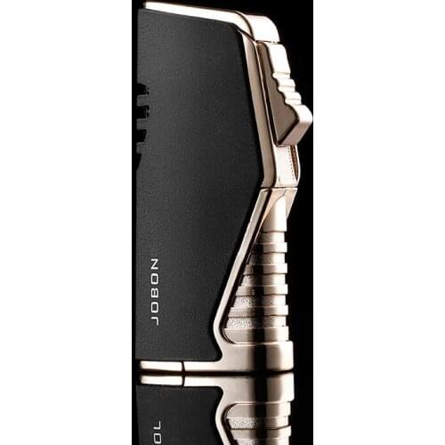 Outdoor Windproof Metal Butane Three Jet Lighter Mini Torch Turbo Lighter Cigar Lighters Smoking Accessories Gadgets For Men