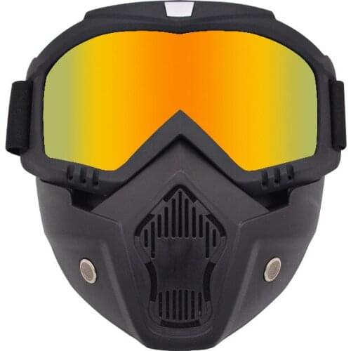 Windproof UV400 Ski Goggles with Removable Mask Winter Snow Sports Skiing Glasses Outdoor Sports Snowboard Snowmobile Eyewear