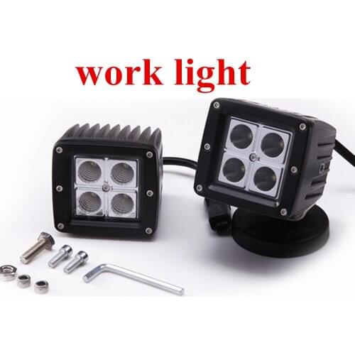 High power Truck Flush Mount10-30V work light driving Lamp 2X16W LED work light lamp SPOT Beam square