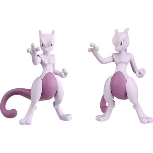 Japan TAKARA TOMY Pokemon Anime Figures Joints Movable Mewtwo Action Figure PVC Collections Model Toys Kids Gifts for Children