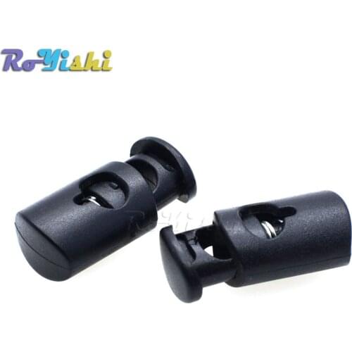 1000pcs/pack Cord Lock Stopper Cylinder Barrel Plastic Toggle Clip For Garment Accessories Size:24mm*12mm*8.5mm
