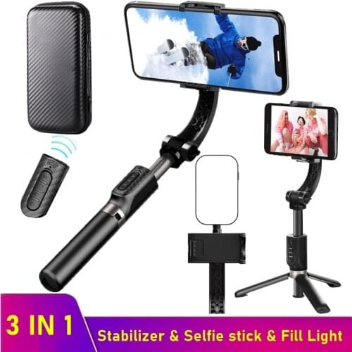 Tongdaytech 3IN1 Handheld Gimbal Stabilizer For Iphone Samsung Xiaomi 360 Rotate Selfie Stick Tripod For Smartphone Vedio Vlog