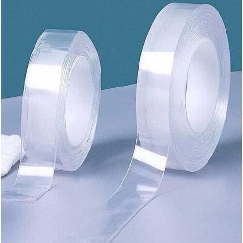 5M Nano Transparent Tapes Home Decoration Wall Sticker Bathroom Kitchen Sink Reusable Tape Adhesive Waterproof Tracsless Tape