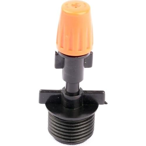6set Atomizing Sprinkler+1/2'' Male Thread To 6mm Flat Head Connector Great Quality Durable Garden Plants Irrigation Emitters