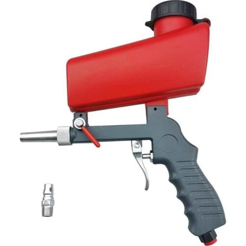 90psi Mini Aerodynamic Spray Gun Aluminium Handheld Gravity Pneumatic Sandblaster Gun 700cfm Lightweight Power Machine