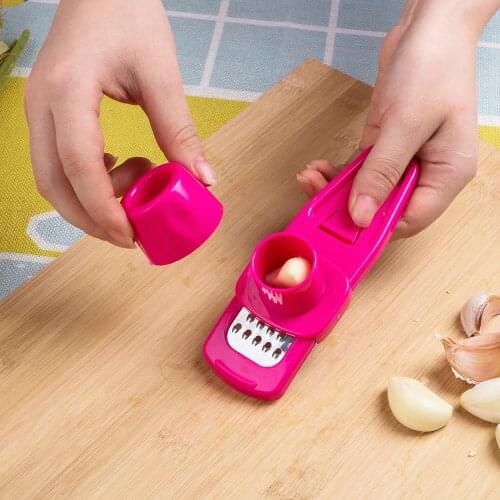 Garlic Peeler Grater Slicer Cutter Garlic Press Garlic Crusher Multifunction Vegetable Grater Ginger Grinding Grater