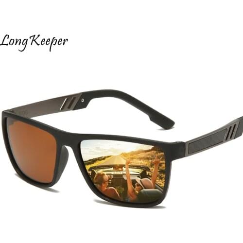 Classic Sunglasses Mens Polarized Brand Designer Summer UV Protection Vintage Driving Goggles TR90 Square Male Sun Glasses