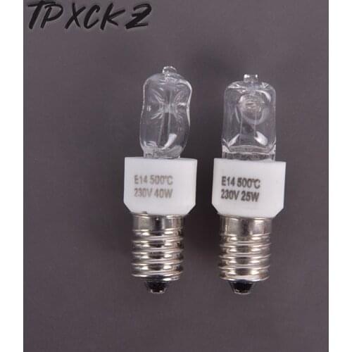 E14 25W 40W Oven Light Bulb High Temperature Resistant Safe Halogen Lamp Dryer Microwave Bulb Life to 2000H Home Lighting Lamp
