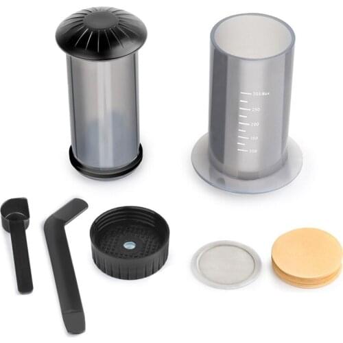HOT-Filter Glass Espresso Coffee Maker,Portable Cafe French Press,Coffee Pot for Cafe Machine