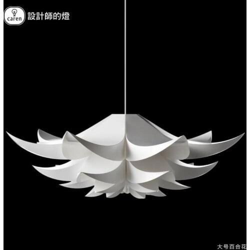 Arts lily pendant lamp 80cm-55cm European designer lamp modern minimalist bedroom pendant light Bar Single Head FG746