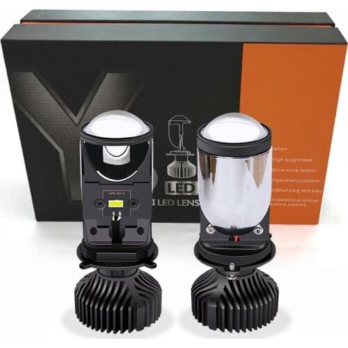 New lens automotive LED headlight H4 fish-eye small lens motorcycle headlight headlight far and near integration