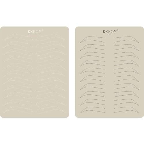 KZBOY 5/10/25Pcs No Ink Required Practice Pad with DIFFERENT Brow Shapes Permanent Makeup Eyebrow Training Skin Tattoo Supply