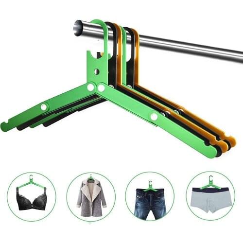 Travel Light Folding Clothes Hanger Outdoor Magic Clothes Hook Household Multifunctional Clothes Hanger Edc Camping Equipment