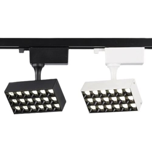 Folding Angle 360° Rotated LED Cob Track Lighting 20W 40W LED Ceiling Spot Lights AC90~260V LED Background Lamps Indoor Lighting