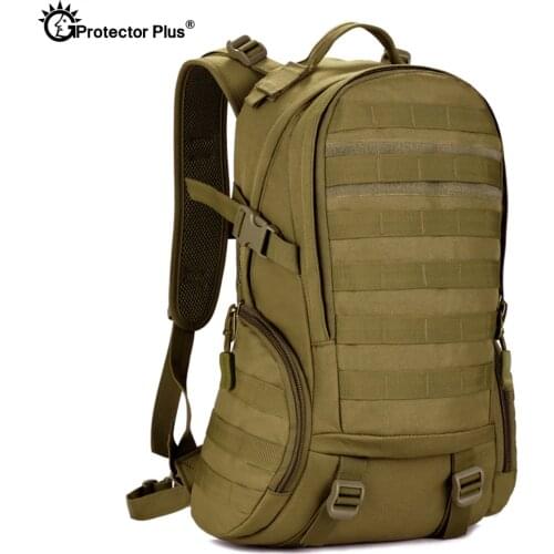 PROTECTOR PLUS Tactical Military Backpack Outdoor Travel Camo Rucksack Full Shoulder Bag Waterproof Hunting Ammo Bags Durable