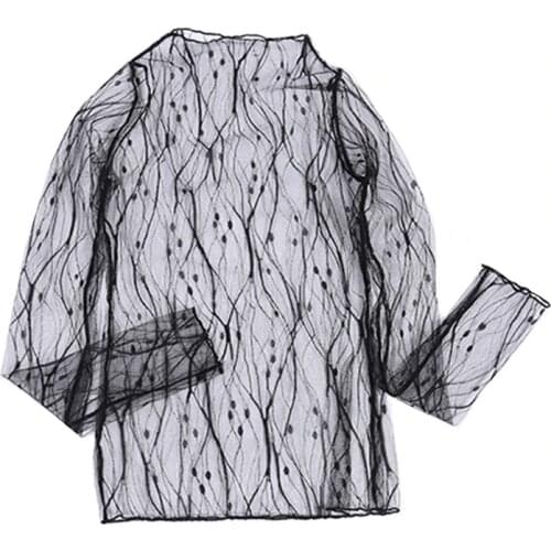 TESSCARA Womens Black Shirts