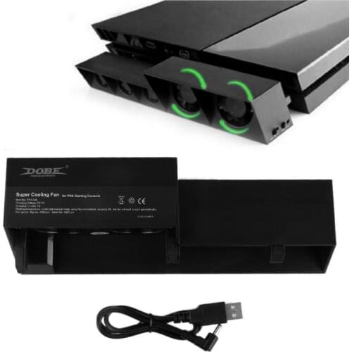 External Cooling Fan For PS4 Console Cooler For PS4 USB External Fan Super Turbo Temperature Control For Playstation 4 Console