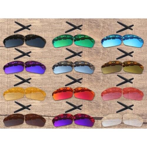 Vonxyz 20+ Color Choices Polarized Replacement Lenses & Ear Socks for-Oakley Half Wire 2.0 Frame