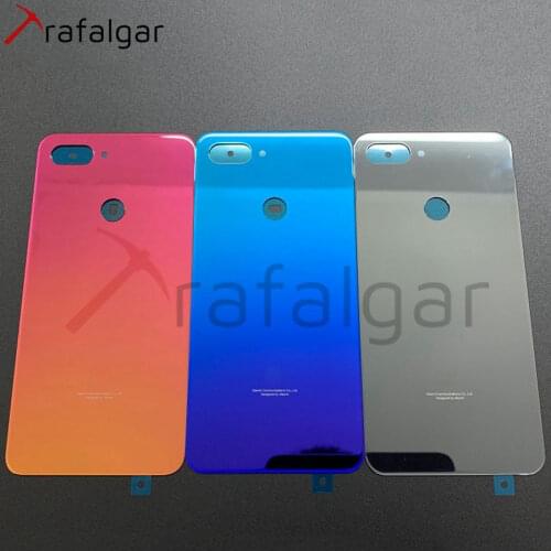 6.26"For Xiaomi Mi 8 Lite Back Battery Cover Rear Glass Door Panel Case Mi 8Lite Cover For Xiaomi Mi8 Lite Back Glass Cover
