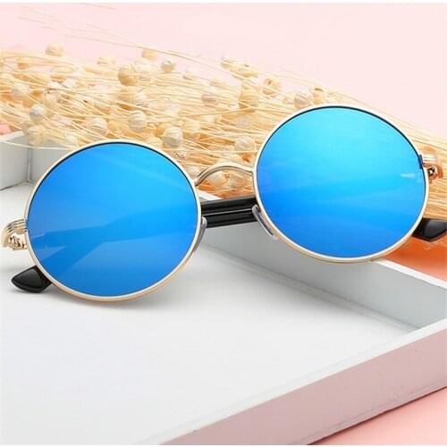 2019 New Fashion glasses Women men Fashion retro roundness colours Girls Sunglasses summer colors UV400 glasses