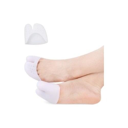 1Pair Silicone Gel Pointe Big Toe Cap Cover Foot Protectors Pads For Pointe Ballet Shoes Feet Care Tool Toe Spreader Pedicure