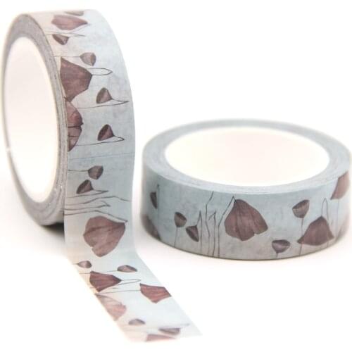 1PC/lot 15MM*10M Solar Term Winter Frost washi tape Masking Tapes Decorative Stickers DIY Stationery School Supply