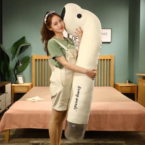 1pc 110/145CM Creative Earphone Long Plush Pillow Soft Stuffed Toy Sofa Room Sleeping Cushion Children Girls Birthday Gifts