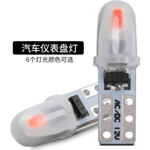 10pcs Super Bright T5 LED Instrument Dashboard Lamp Car Led Bulbs 3014 2SMD Lamp Dash Indicator Light Panel Bulbs 6000K 12V
