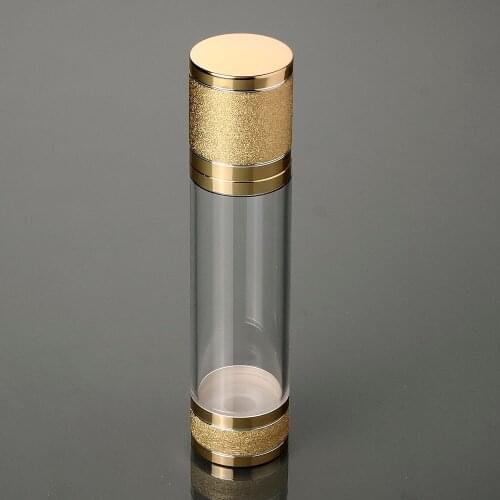 100ML plastic gold/silver/pink airless bottle for lotion/emulsion/serum/whitening liquid/toner refillable portable packing