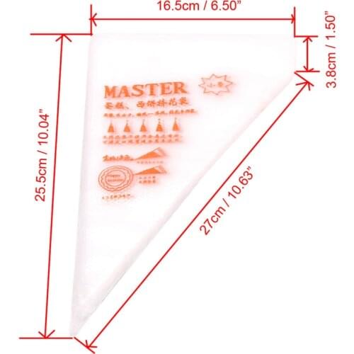 100Pcs/50pcs/30pcs Pack S Size Disposable Cream Pastry Bags Piping Bags for Cake Decoration and Desserts