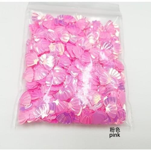 10g Shell Designs Nail Art Sequins 3D Seashell Slices Flakes Pink Maniucure Nail Art Pallettes For Acrylic Gel Polish Tips